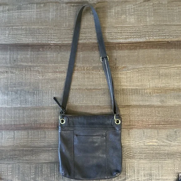 The Sak Kendra Multicolor Patterned Interior Over Shoulder Brown Crossbody Bag - Picture 6 of 9